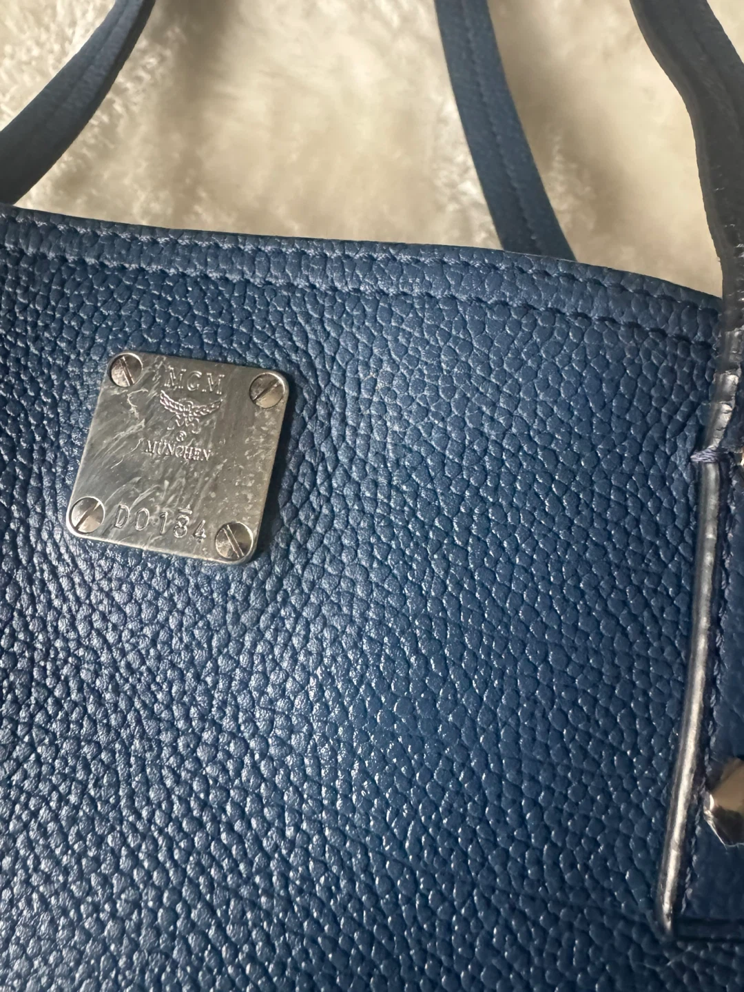 MCM Blue Leather Tote Bag - photo 2