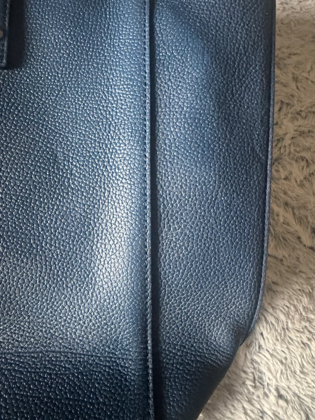 MCM Blue Leather Tote Bag - photo 3