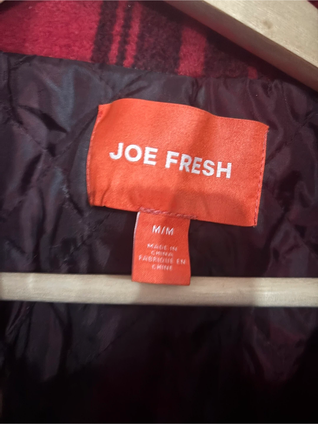 Joe Fresh Red Plaid Jacket - Size M - photo 4