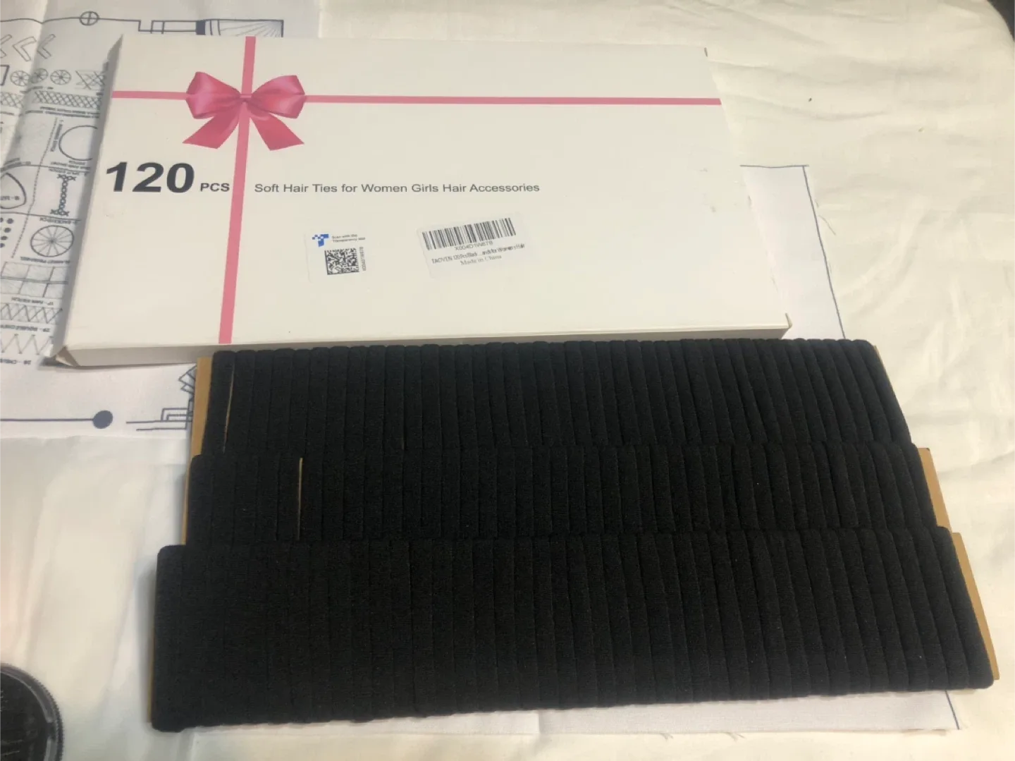 TAOYIN 120 Pcs Soft Black Hair Ties - New image indicator(5)
