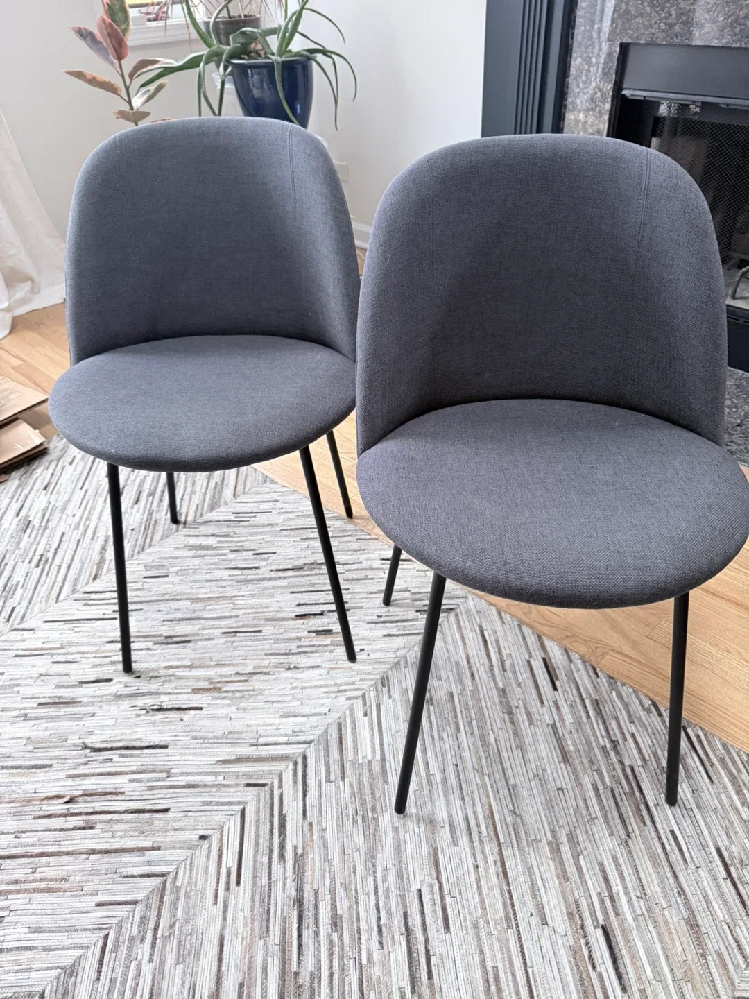 Flint Gray Dining Chairs - Set of 2 by article