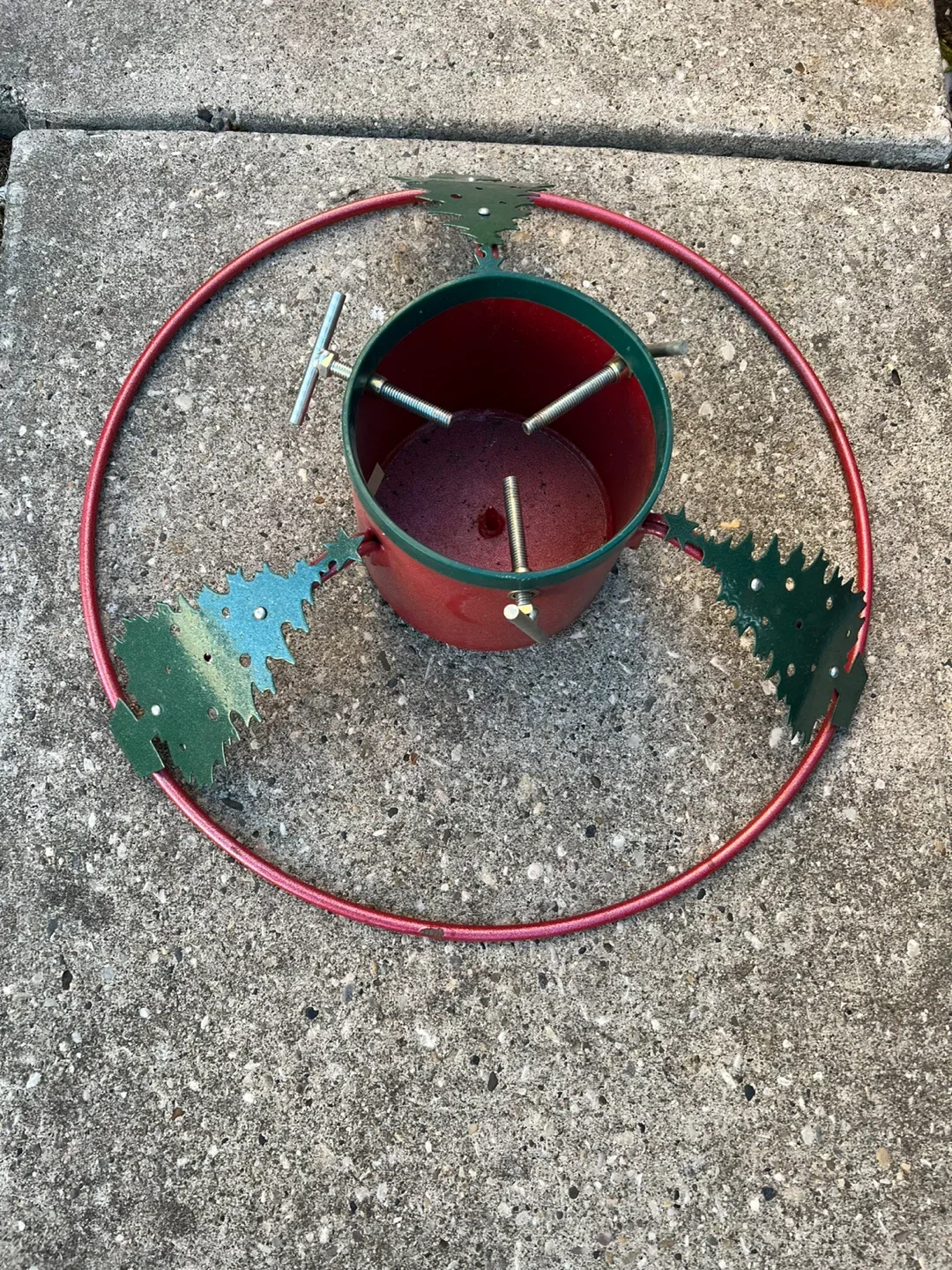 Christmas Tree Stand - Red & Green