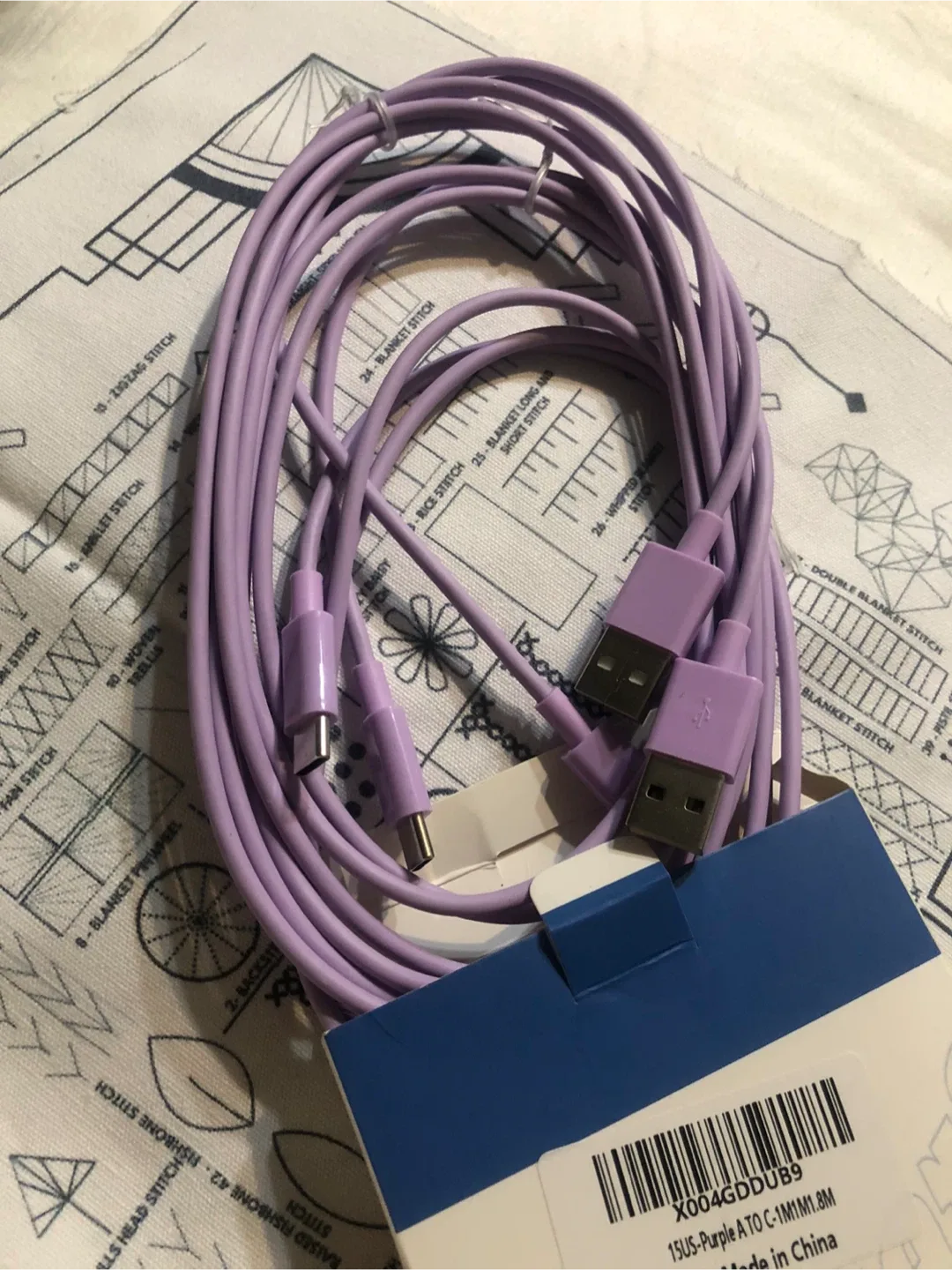 New Premium Charger Cable - Purple