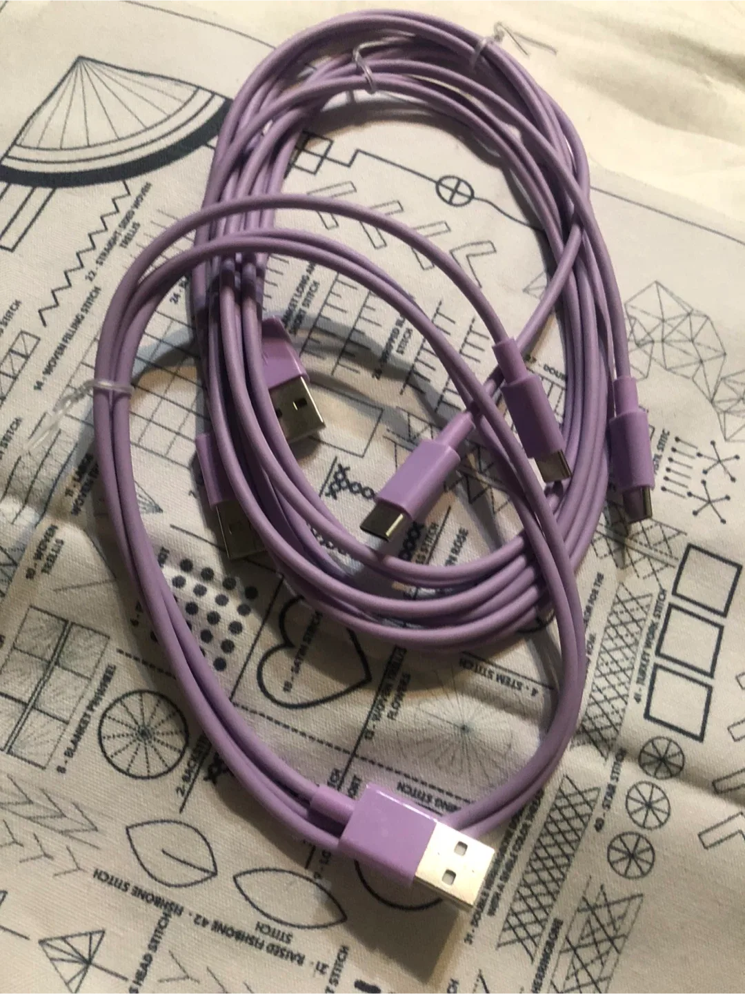 New Premium Charger Cable - Purple image indicator(3)