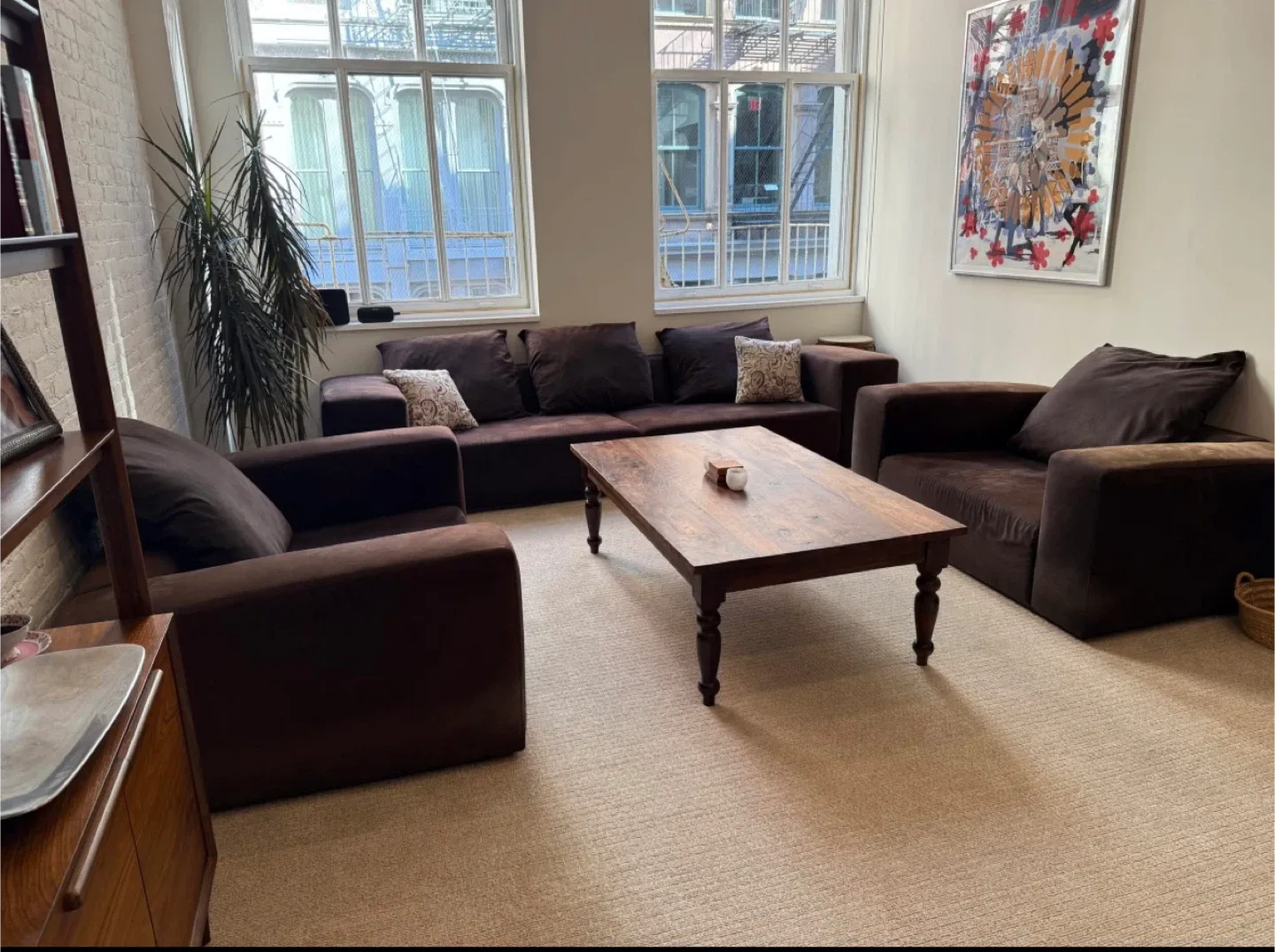 Molteni&C Large Sofa + 2 Oversized Armchairs – FREE DELIVERY