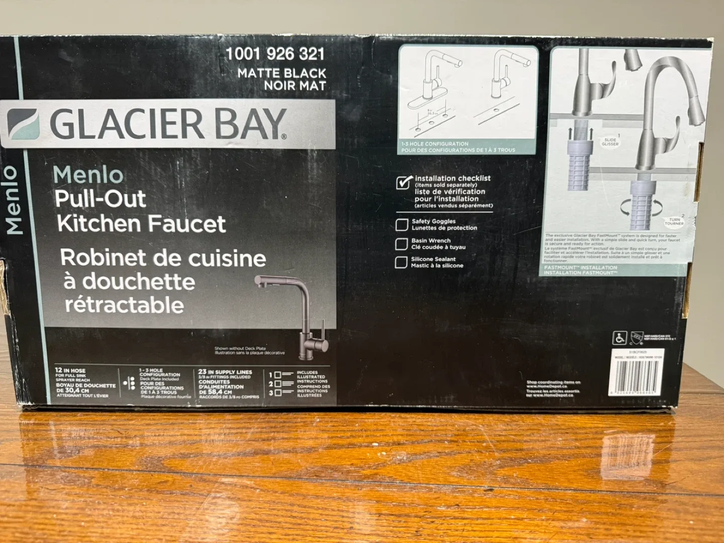 Glacier Bay Menlo Pull-Out Kitchen Faucet - Matte Black image indicator(4)