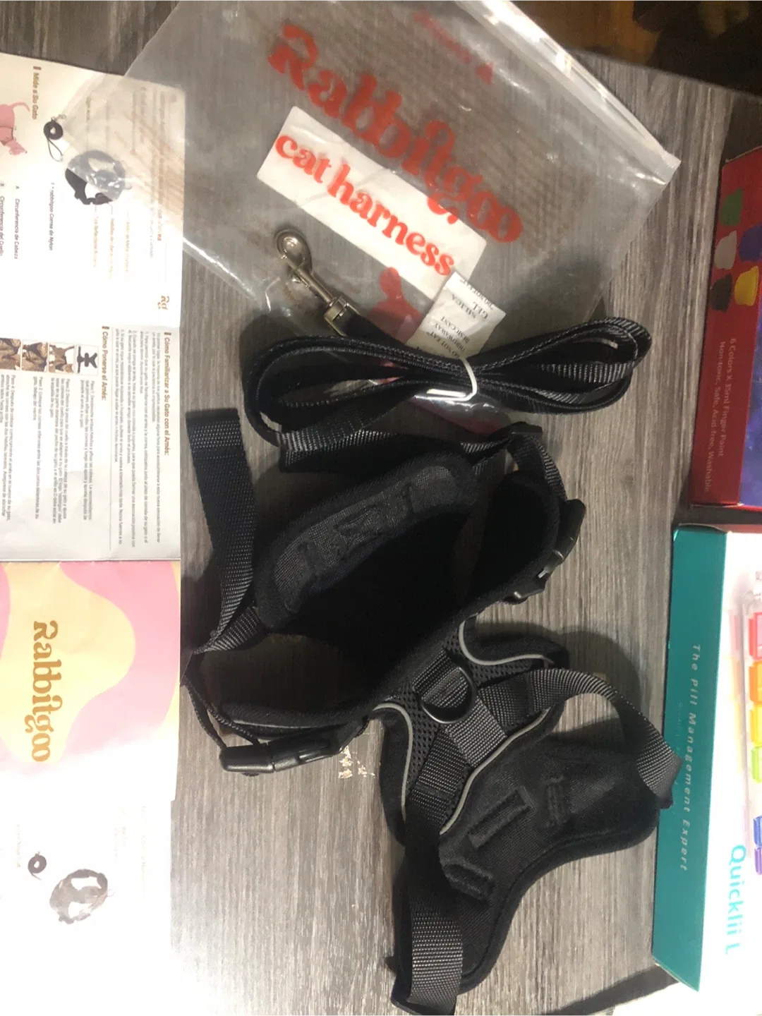 Rabbitgoo Cat Harness & Leash - Black image indicator(2)