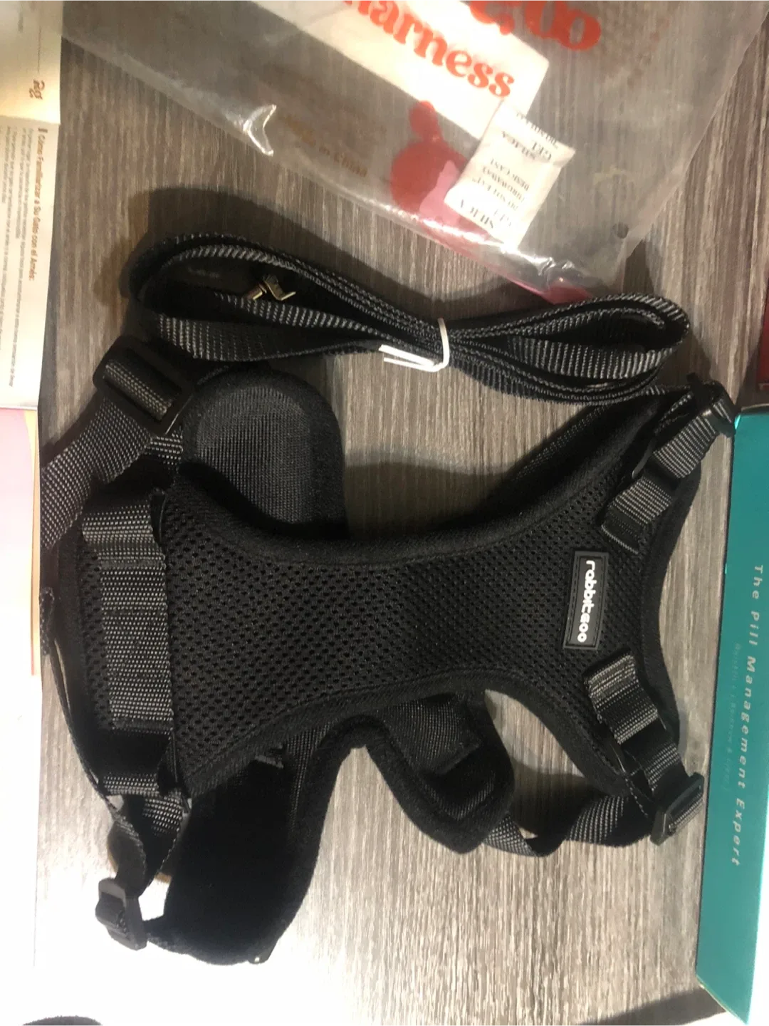 Rabbitgoo Cat Harness & Leash - Black