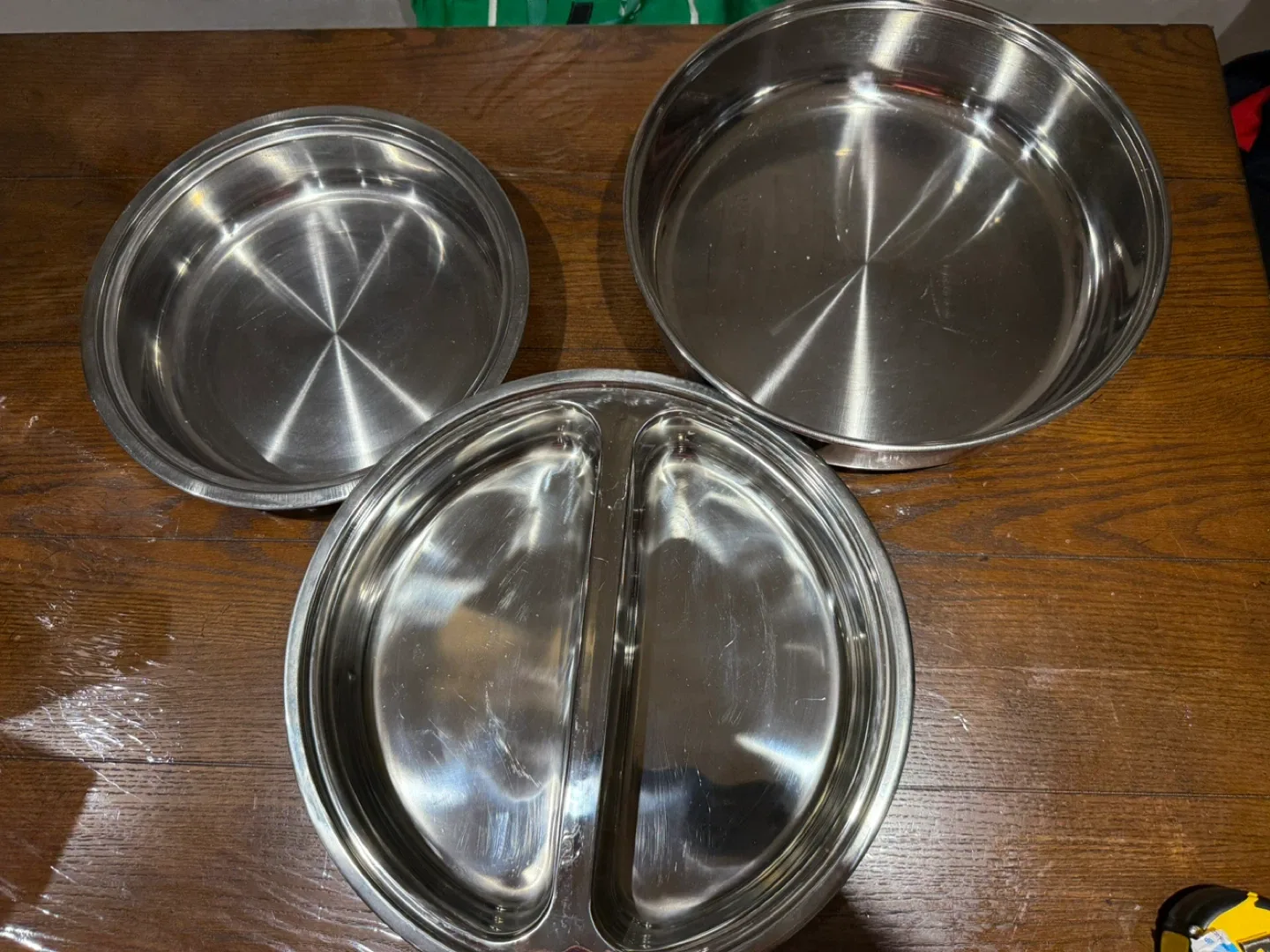Stainless Steel Serving Dishes - Set of 3
