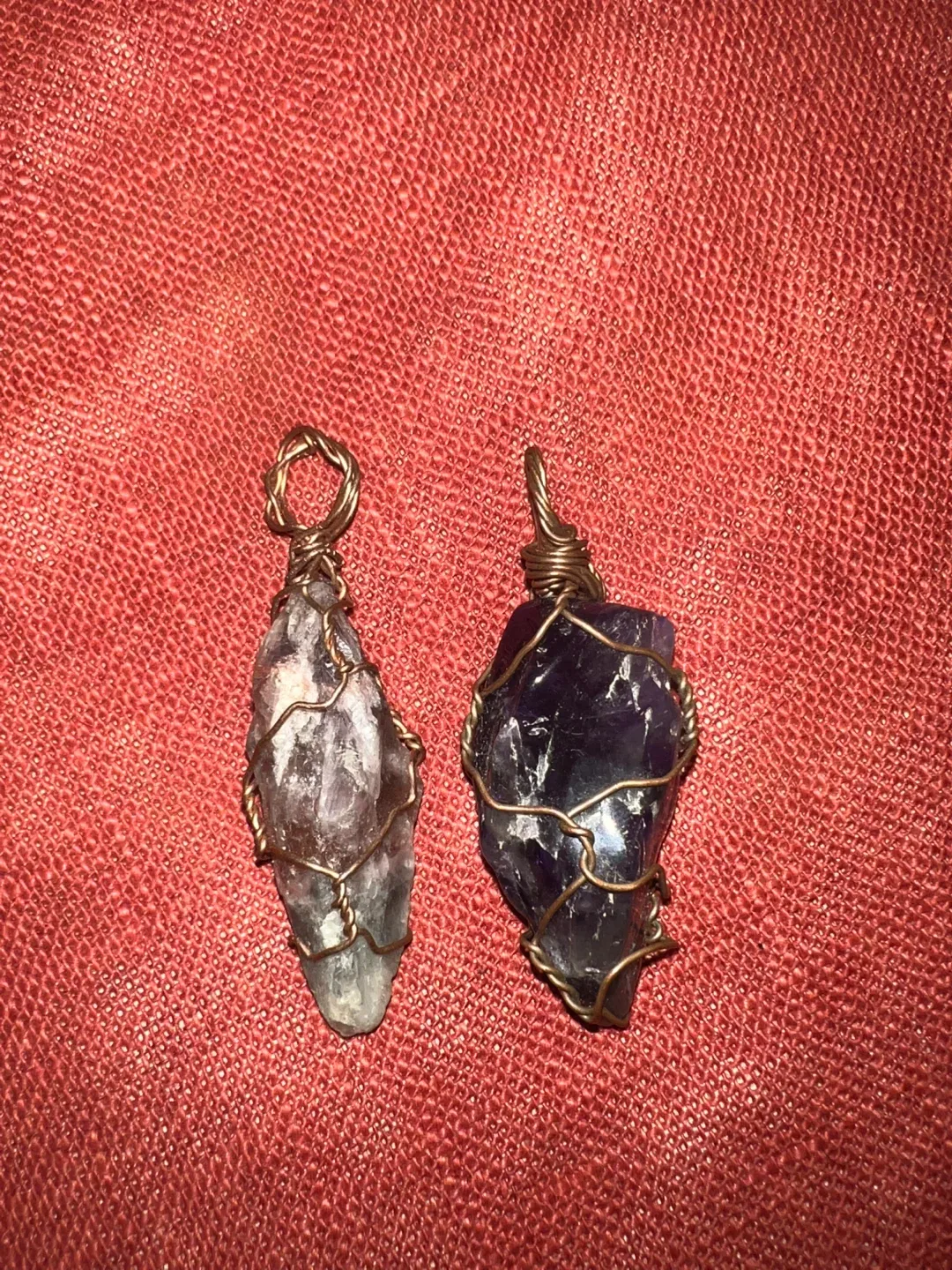 2  Handwrapped Amethyst Crystals image indicator(2)