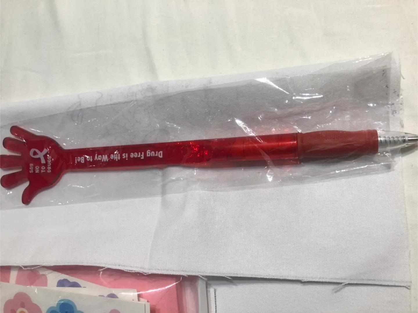 Red Ribbon Drug Free Pen - New in Package