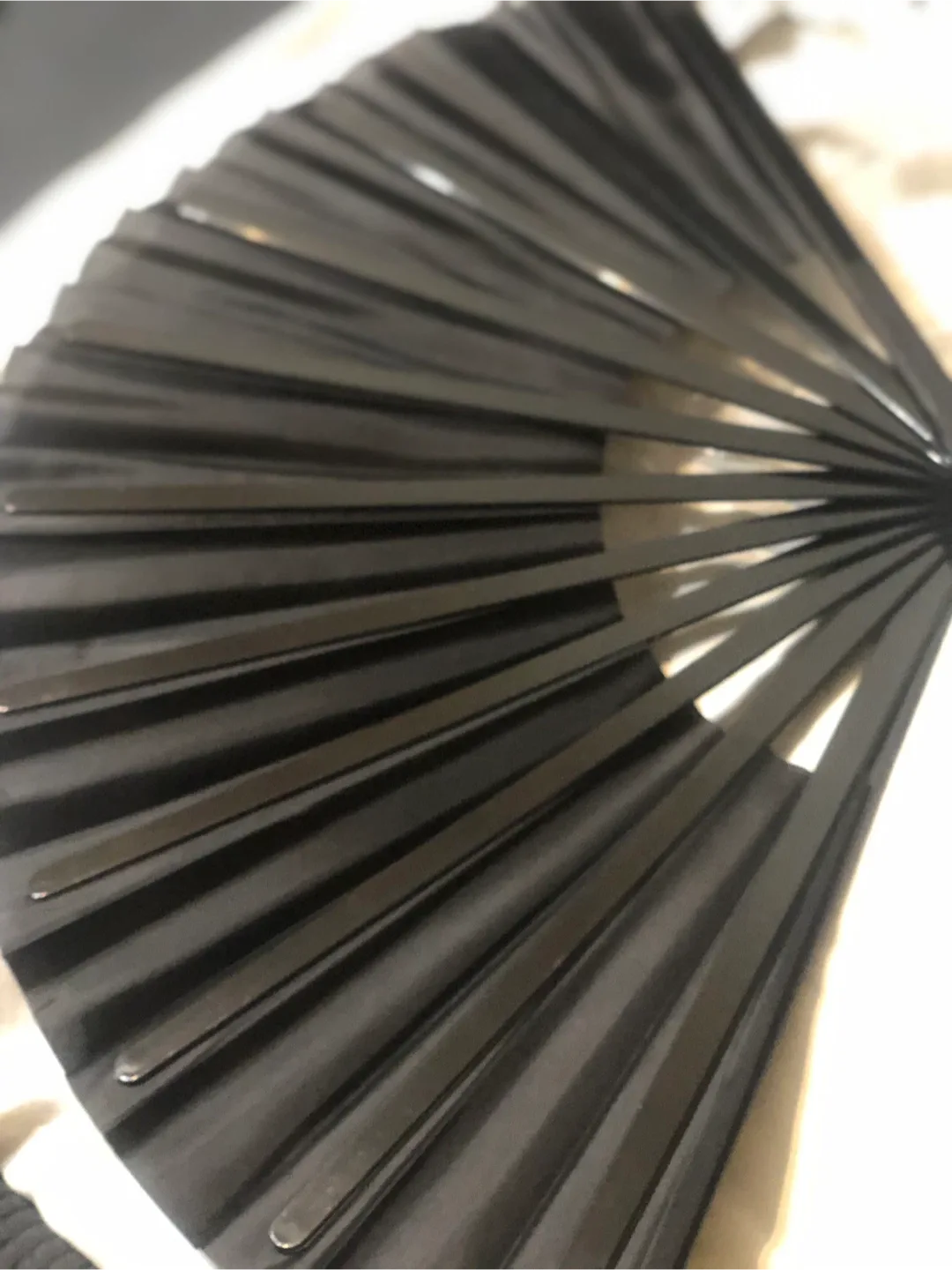 Black Folding Hand Fan-LARGE image indicator(3)