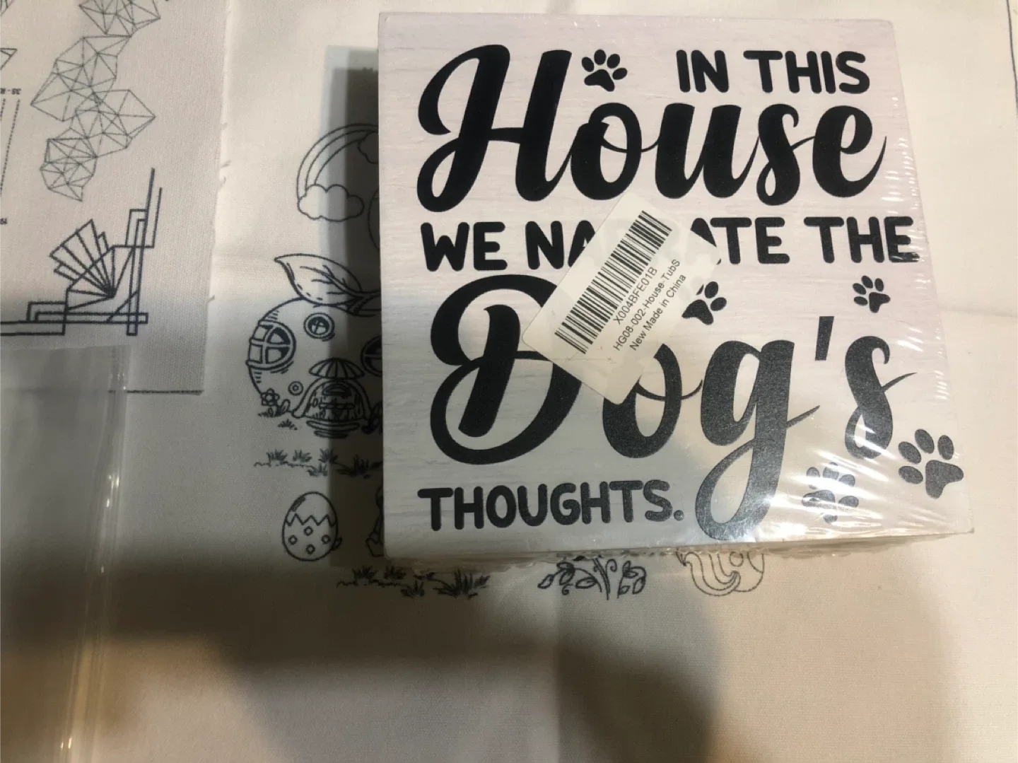 New In This House Dog's Thoughts Decor image indicator(4)