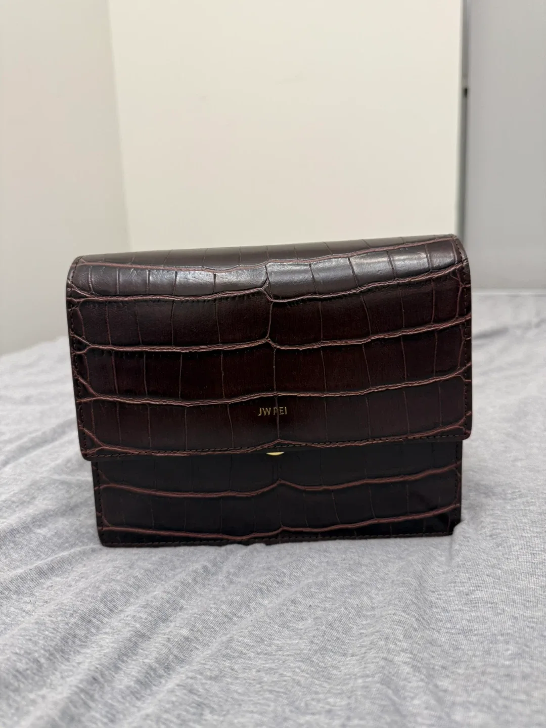 JW PEI Eva Croc Shoulder Bag