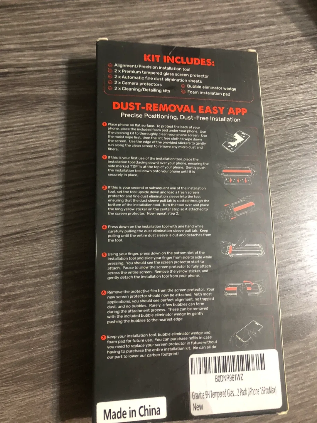 Gravite Premium Tempered Glass Screen Protector - 15 Pro Max image indicator(7)