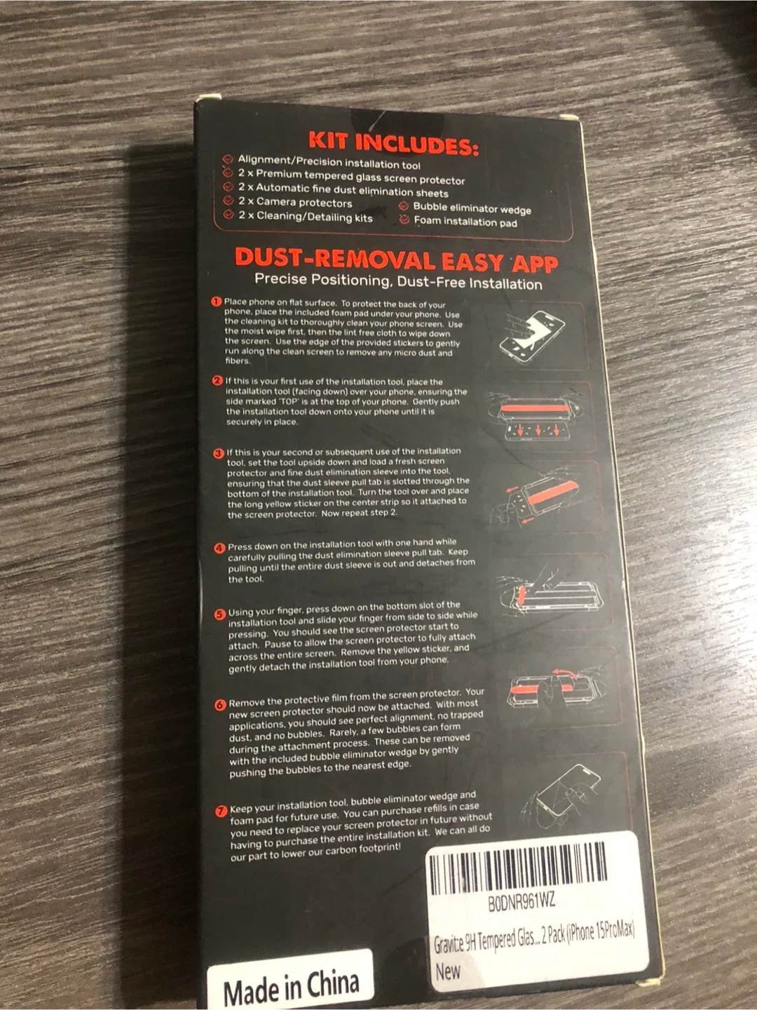 Gravite Premium Tempered Glass Screen Protector - 15 Pro Max image indicator(6)