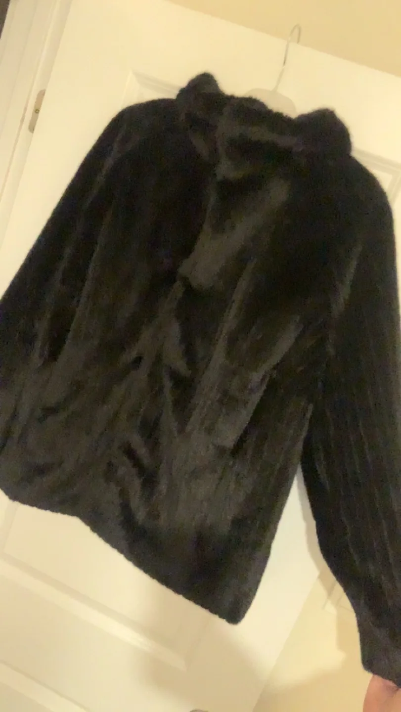 Laura Black Faux Fur Jacket