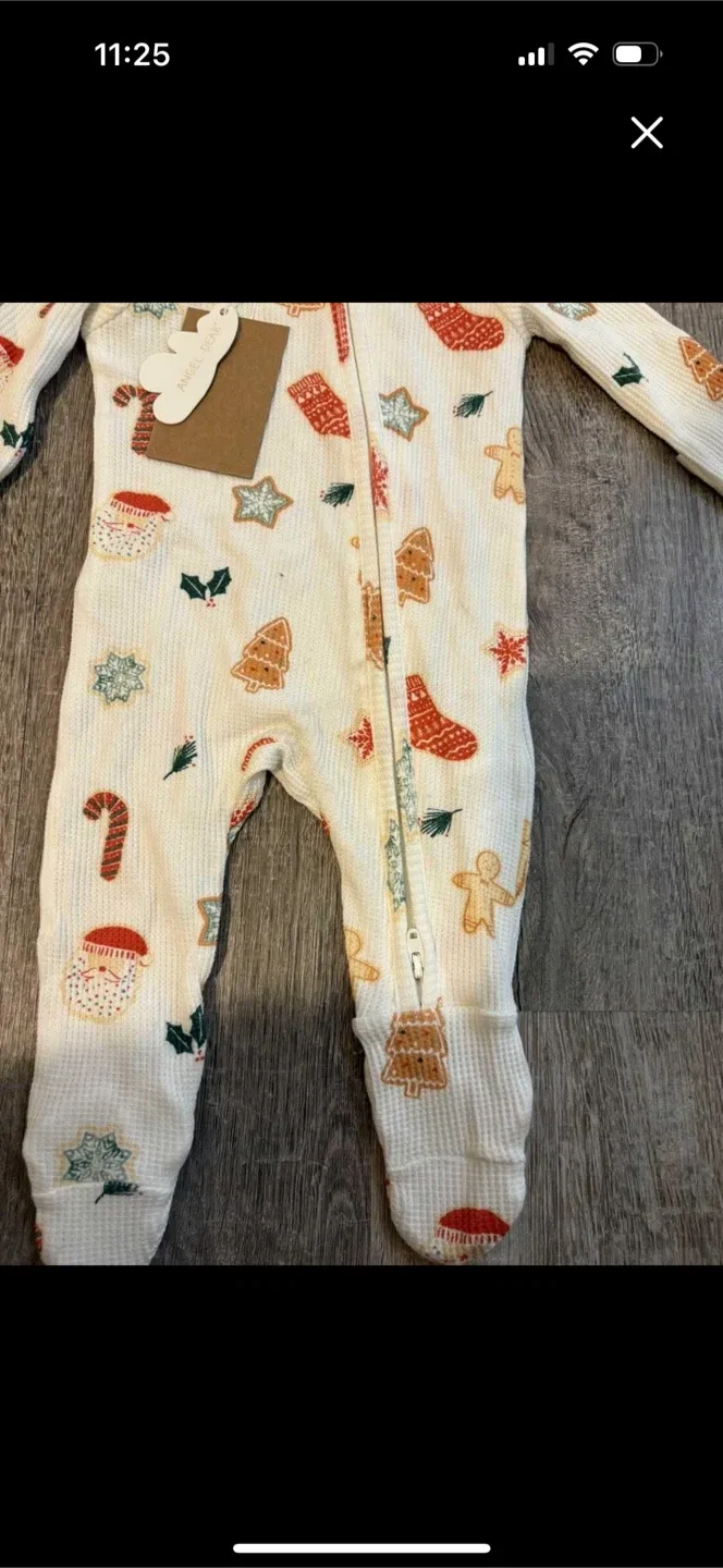 Angel Dear 0-3M Christmas Cookie Onesie - New image indicator(2)