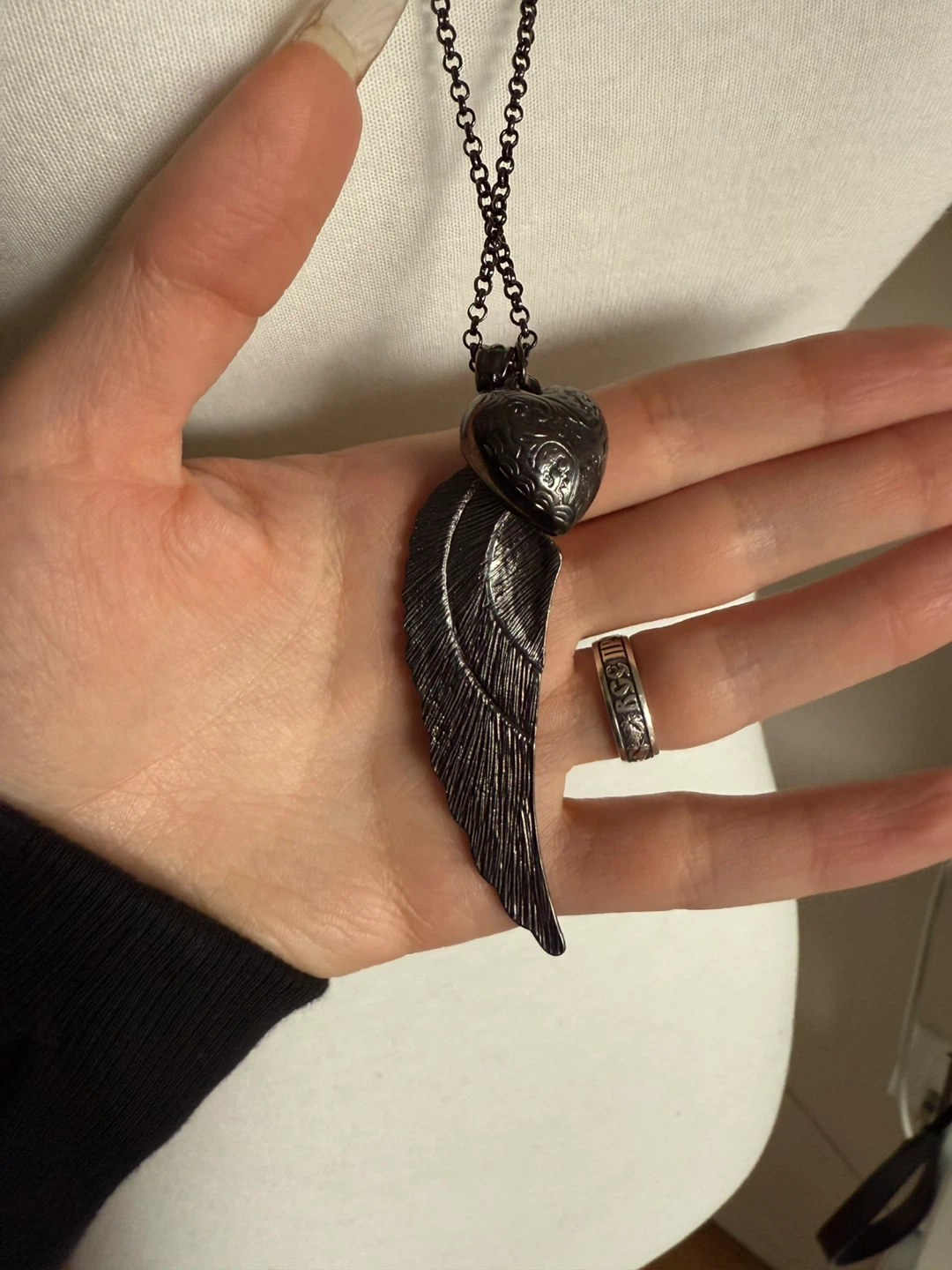 Winged Heart Pendant Necklace - photo 3