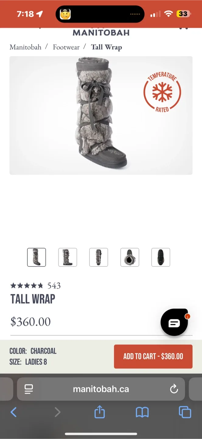 Manitobah Mukluks Gray Boots image indicator(6)