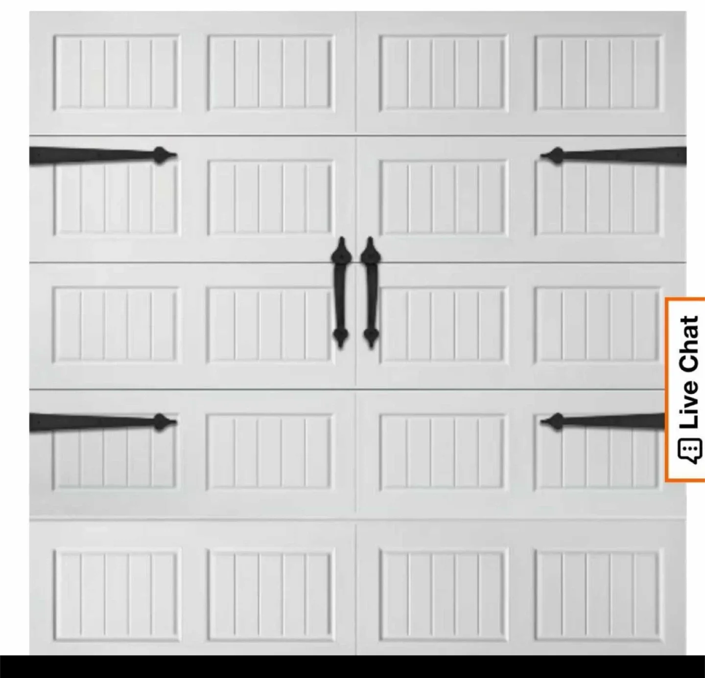 Everbilt Decorative Garage Door Hardware Kit - Black image indicator(2)