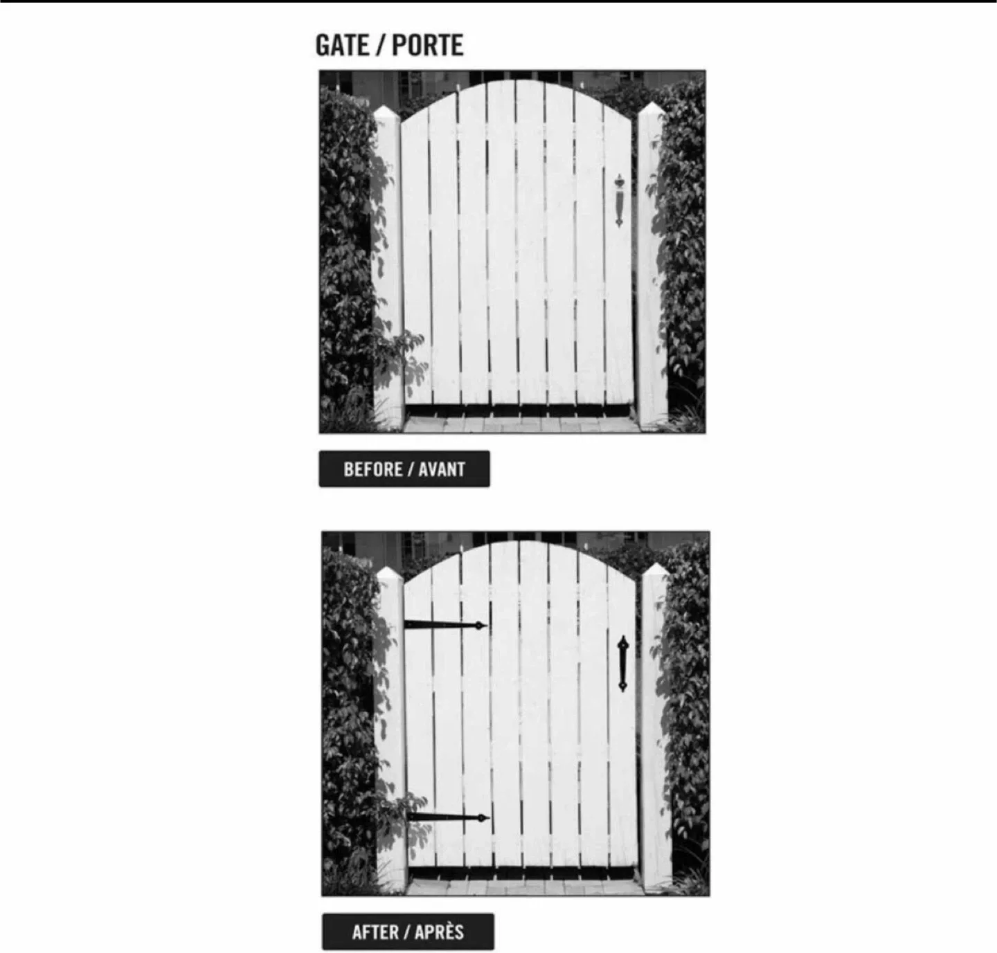 Everbilt Decorative Garage Door Hardware Kit - Black image indicator(3)