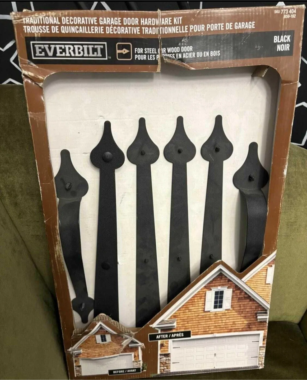 Everbilt Decorative Garage Door Hardware Kit - Black