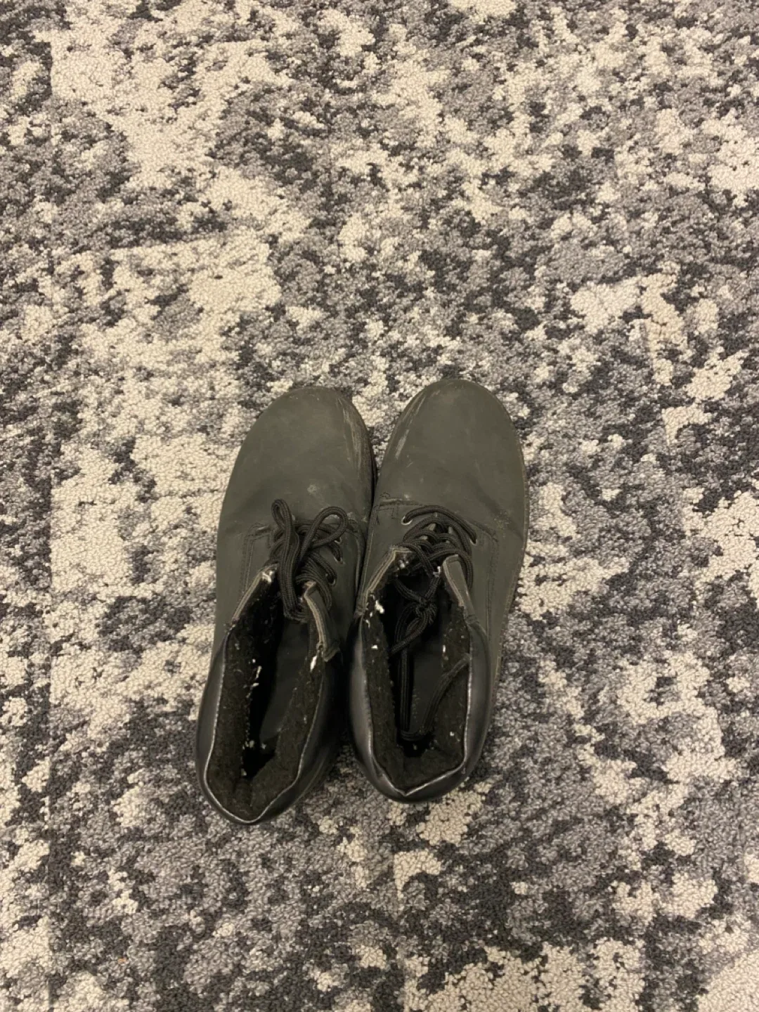 Arctic Trail Black Leather Boots