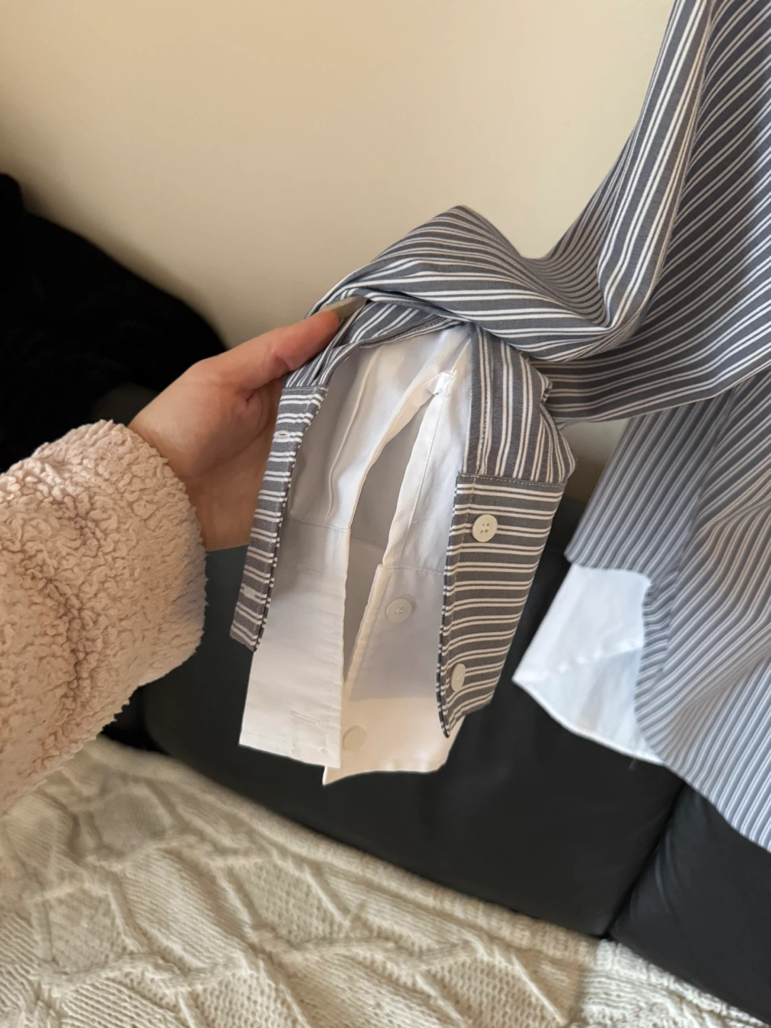 LOOKNONE Striped Oversized Shirt - photo 3