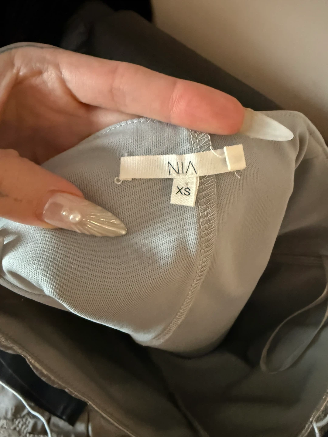 Nia Silver Mini Skirt - Size XS - photo 3