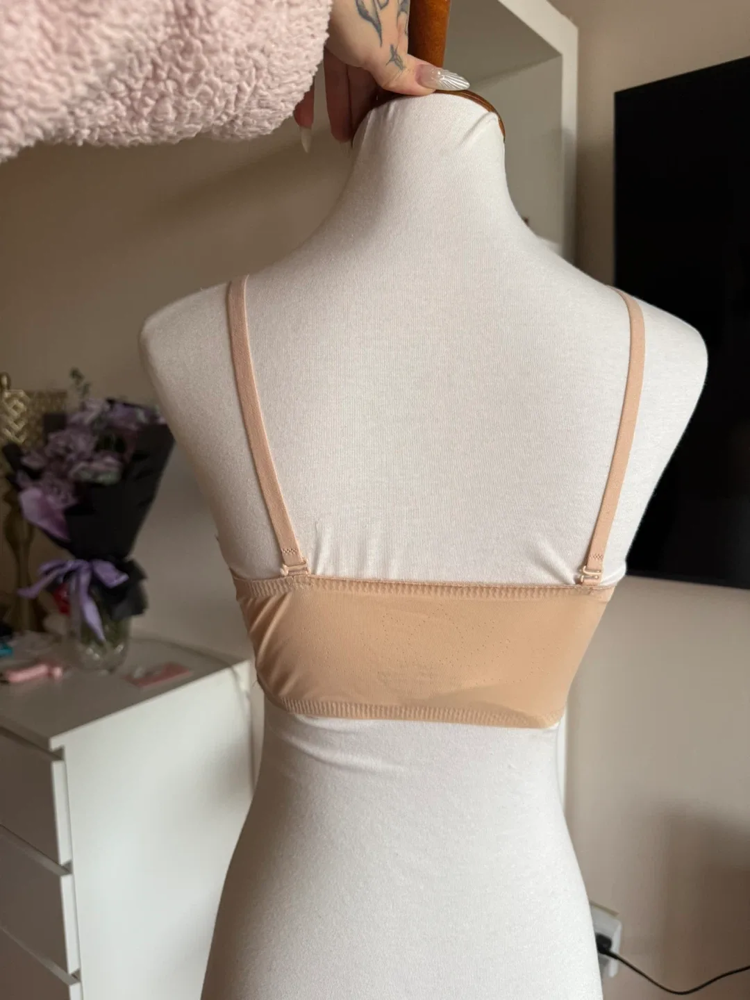 Beige Strapless Bra - Size M image indicator(3)
