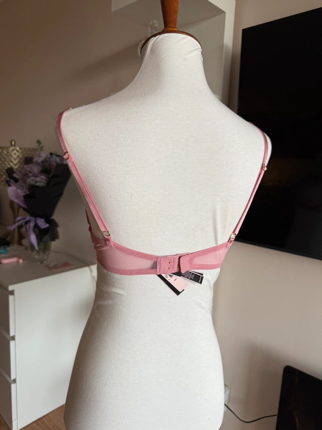 Victoria's Secret Pink Floral Bra - Size 34C - photo 4