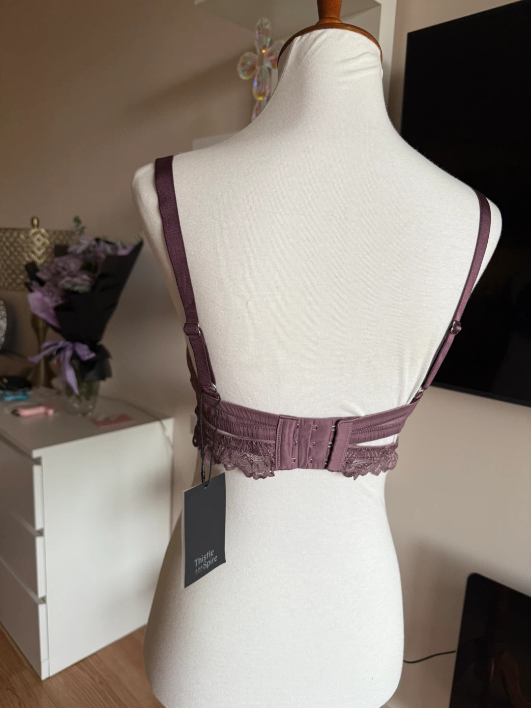 Thistle and Spire Aubergine Bra - Size 36C - photo 3