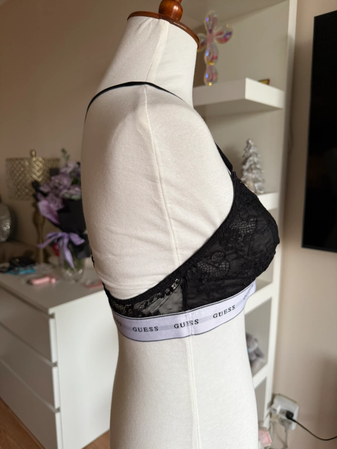 Guess Triangle Bra - M - Jet Black - photo 2