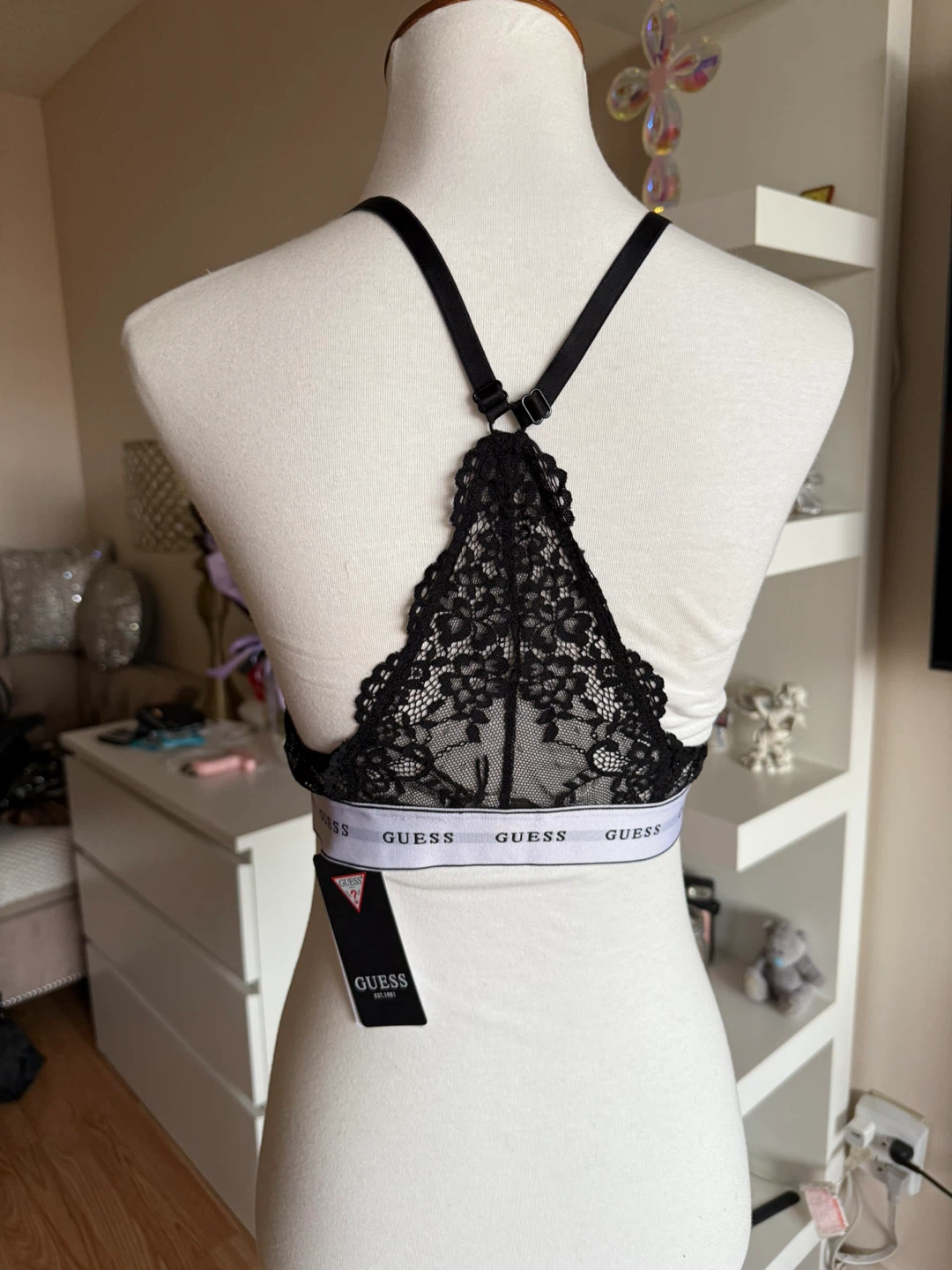 Guess Triangle Bra - M - Jet Black - photo 3