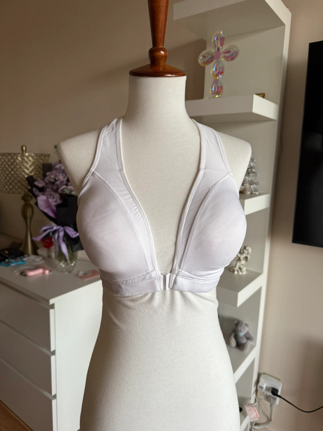 White Sports Bra
