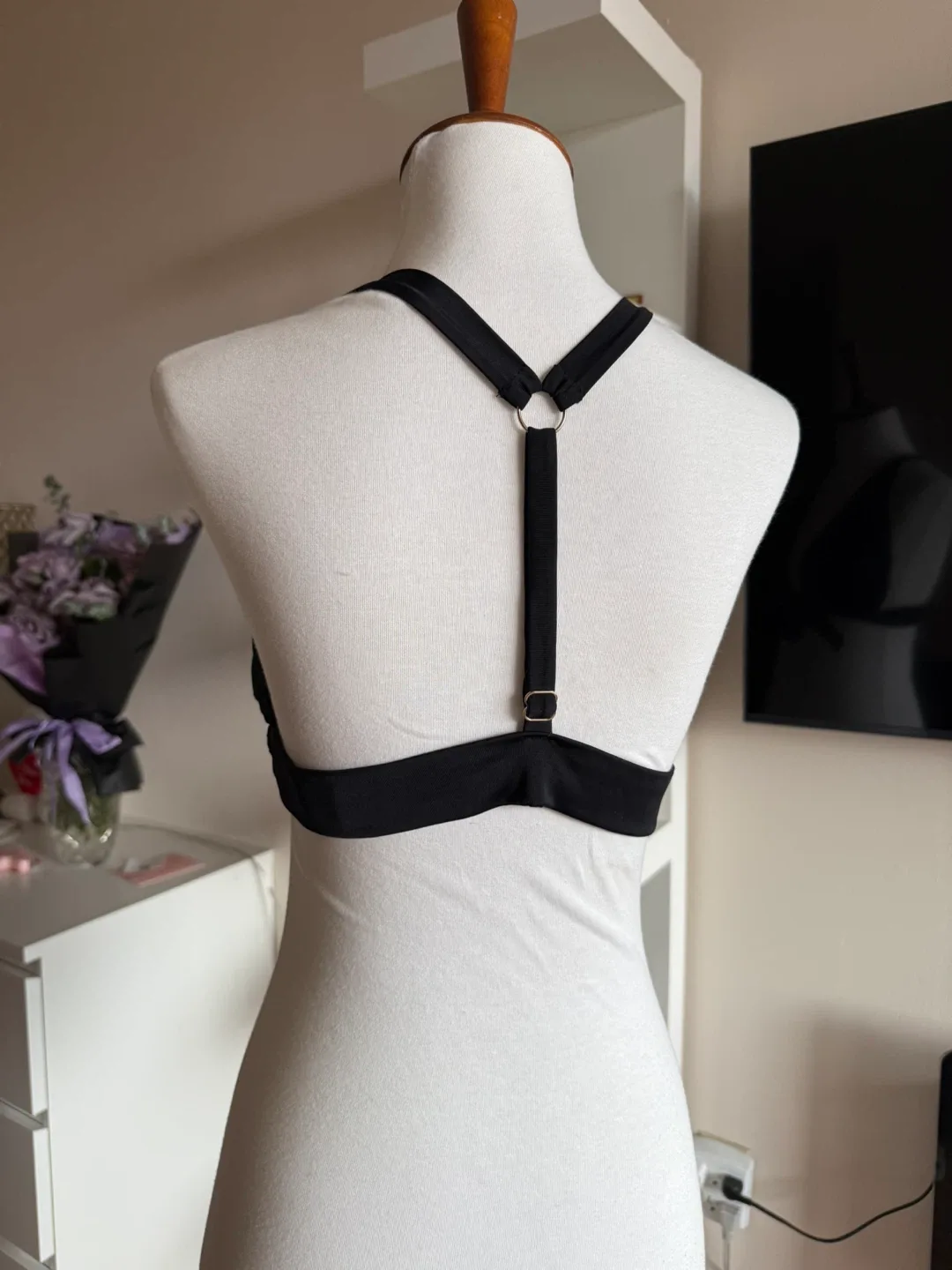 Black Halter Bikini Top image indicator(2)