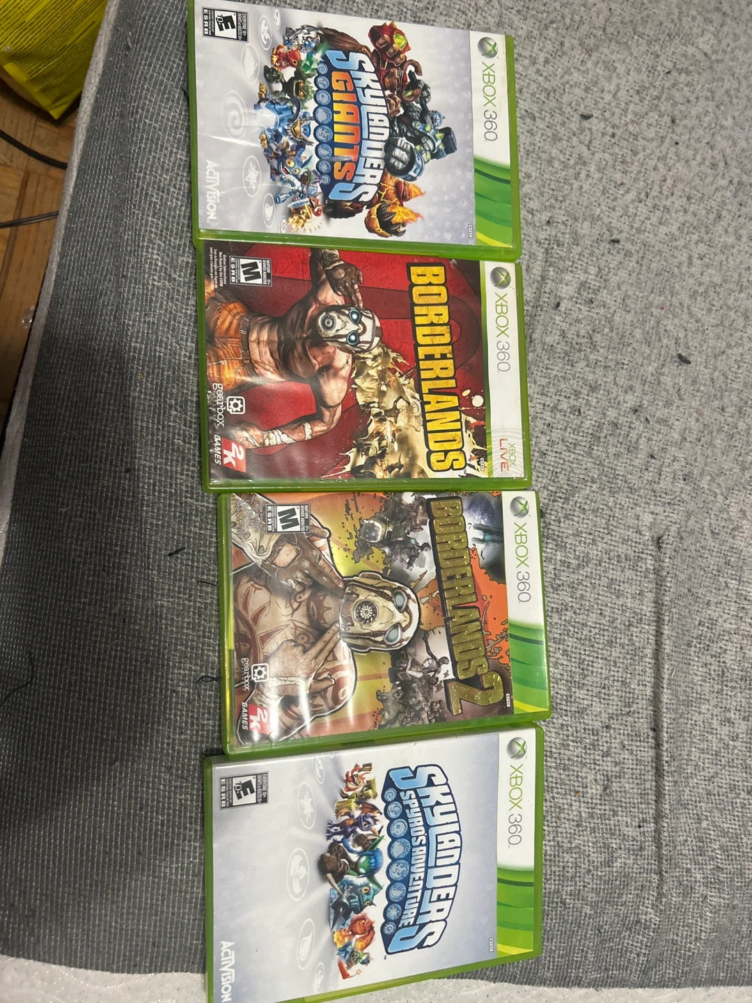 Xbox 360 Games - Skylanders & Borderlands