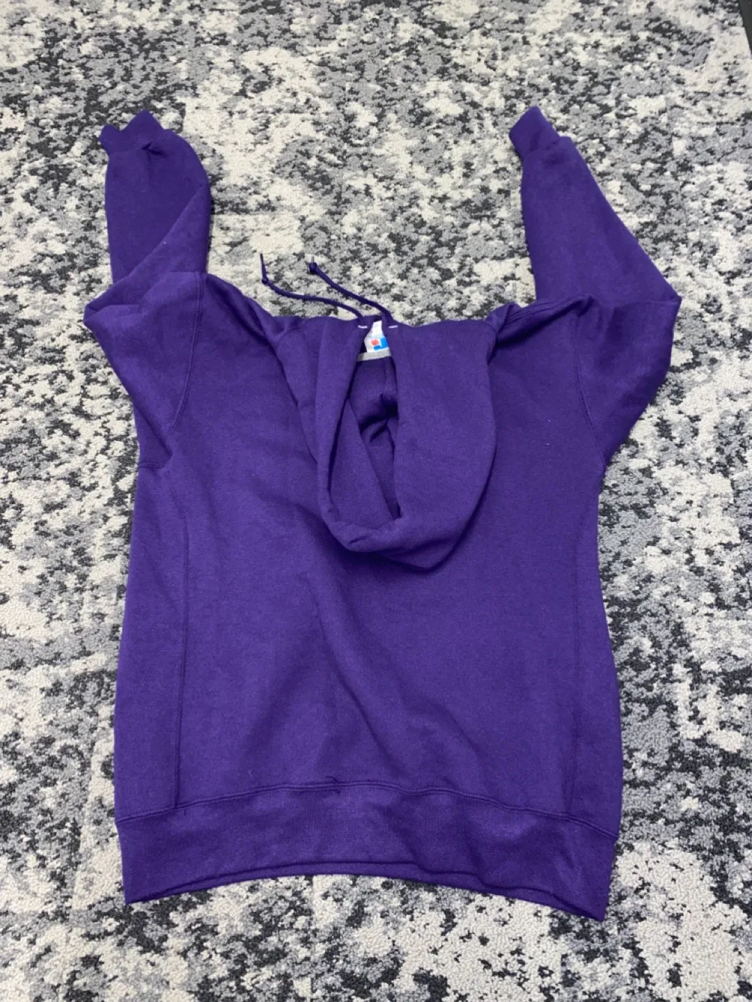 LSU Tigers Purple Hoodie by Russell Athletic image indicator(9)