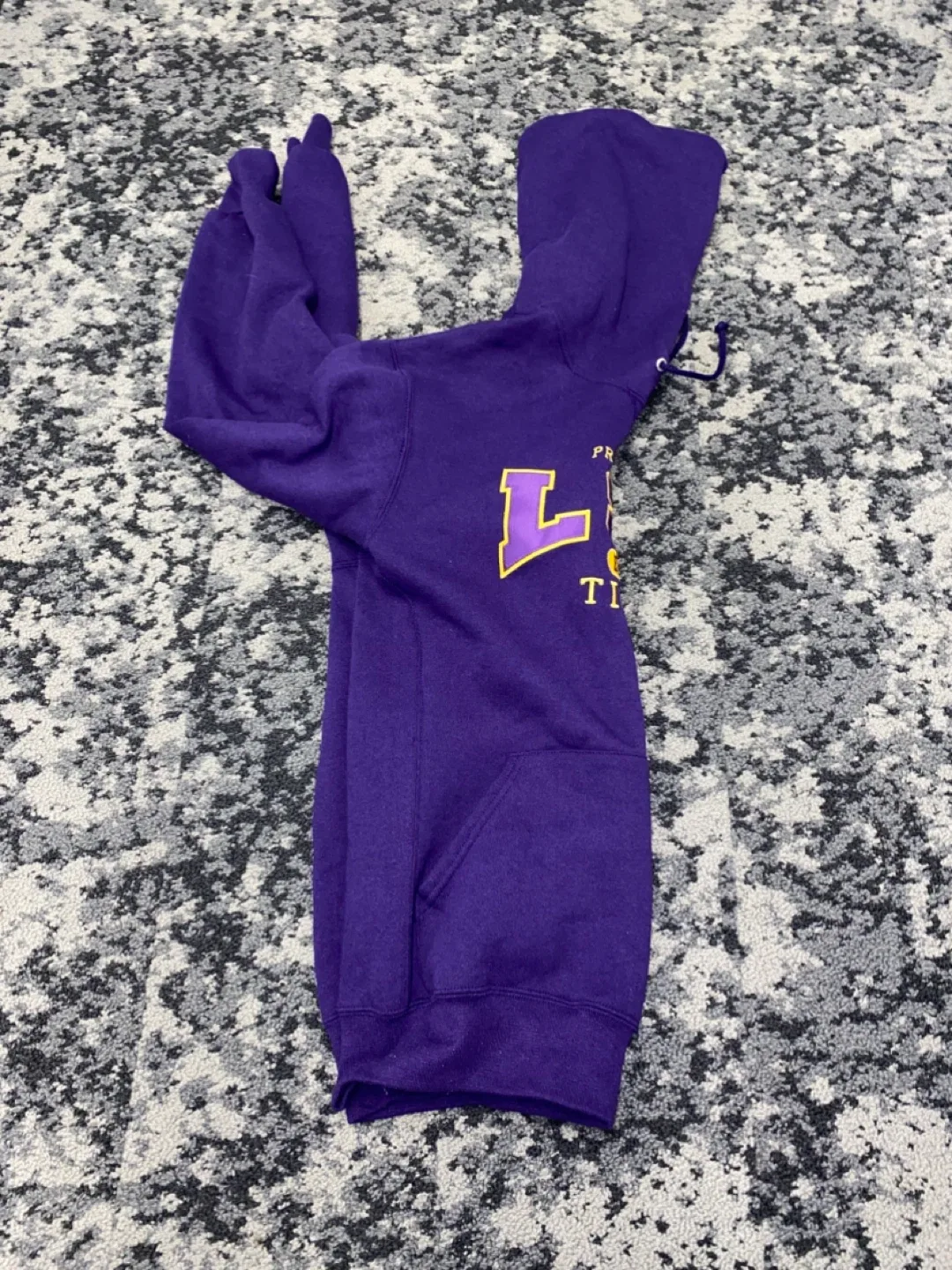 LSU Tigers Purple Hoodie by Russell Athletic image indicator(7)