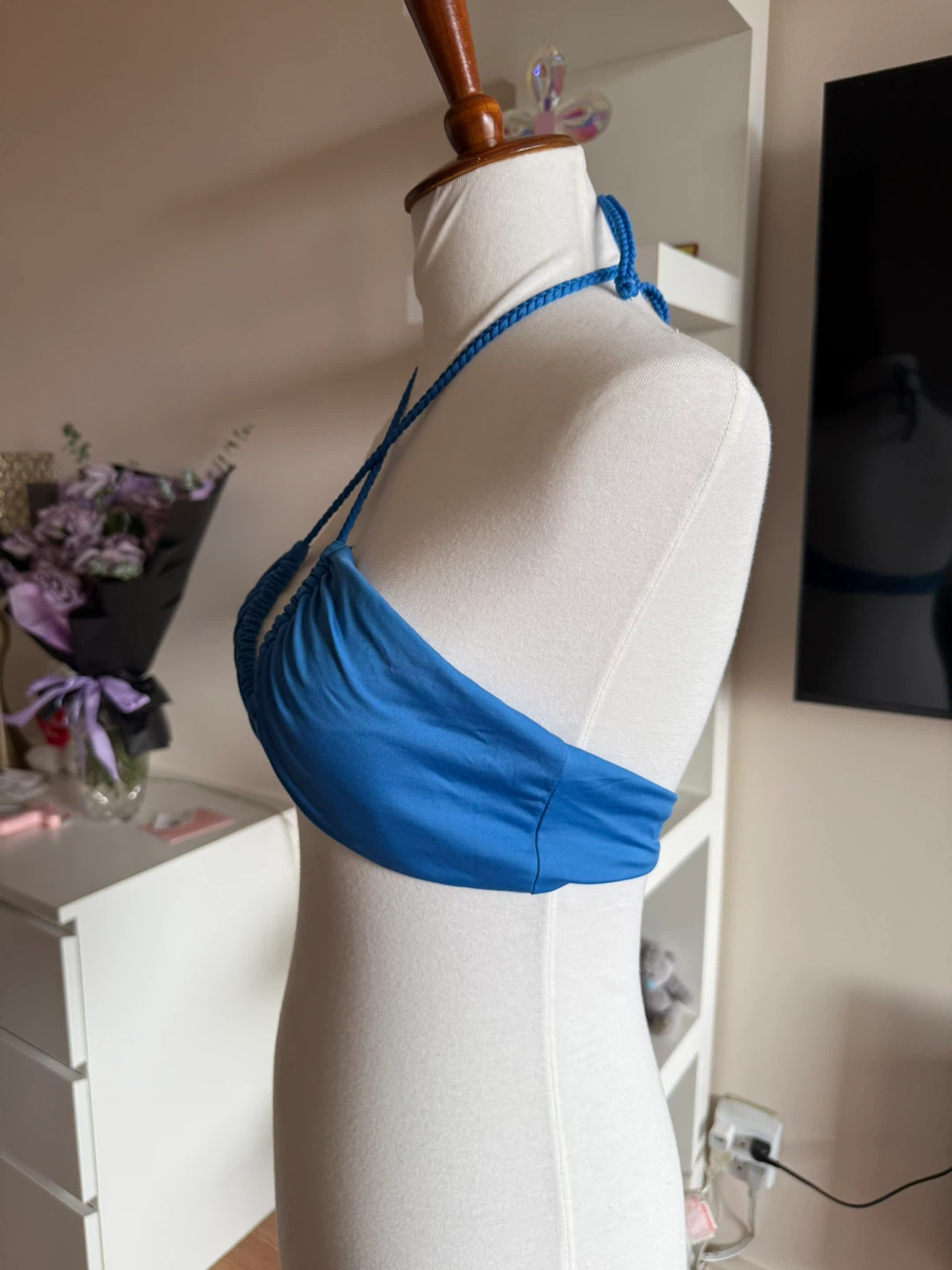 Zara Blue Swim Top - Size M - photo 2