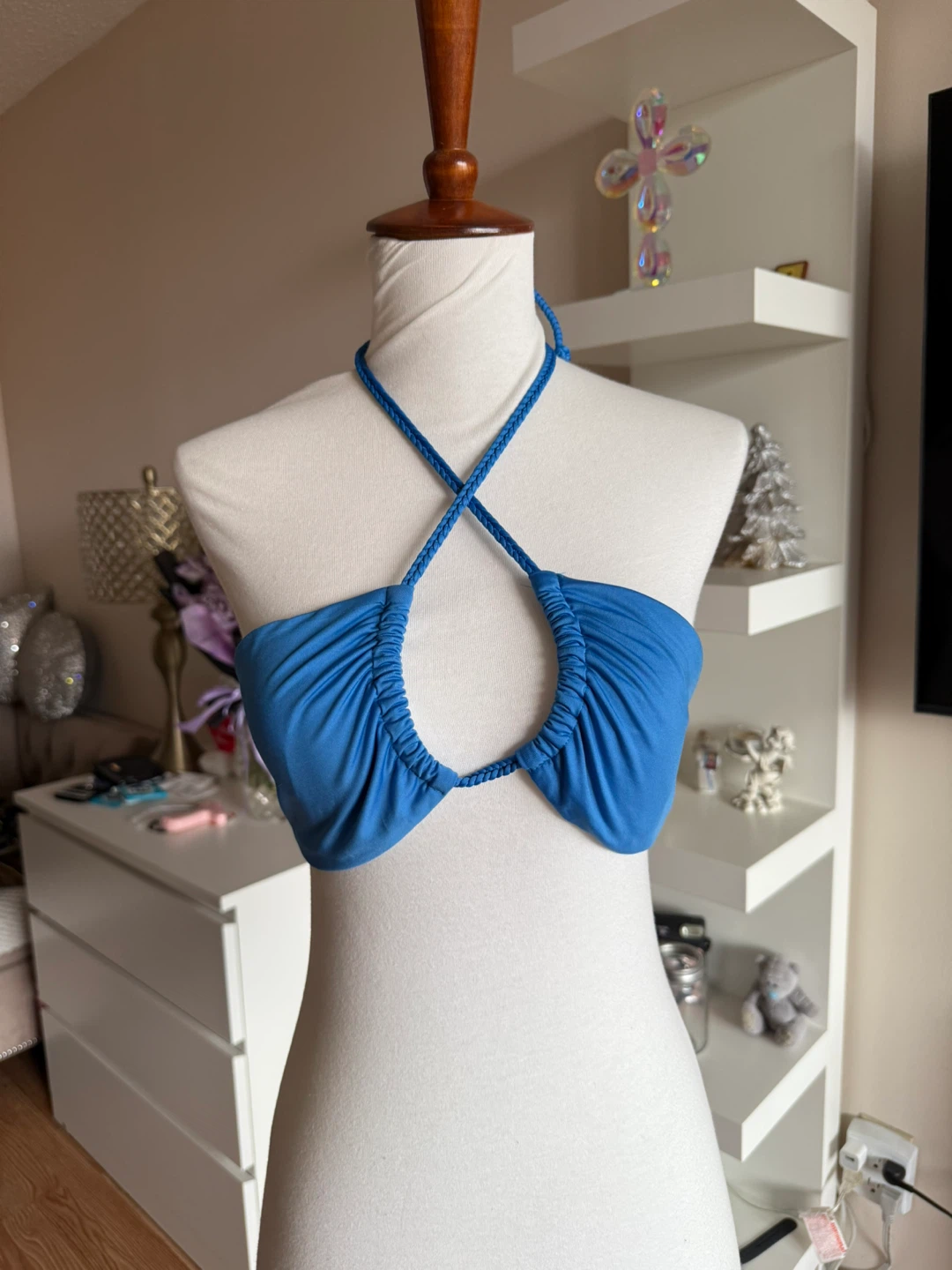 Zara Blue Swim Top - Size M