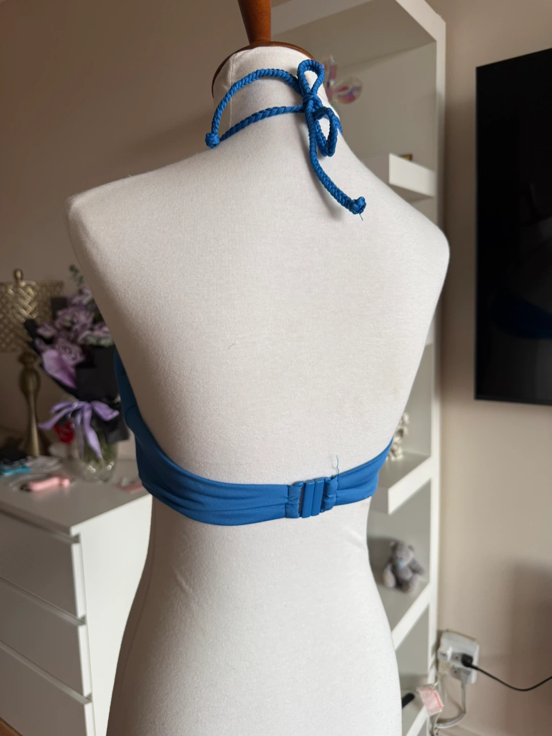 Zara Blue Swim Top - Size M - photo 3