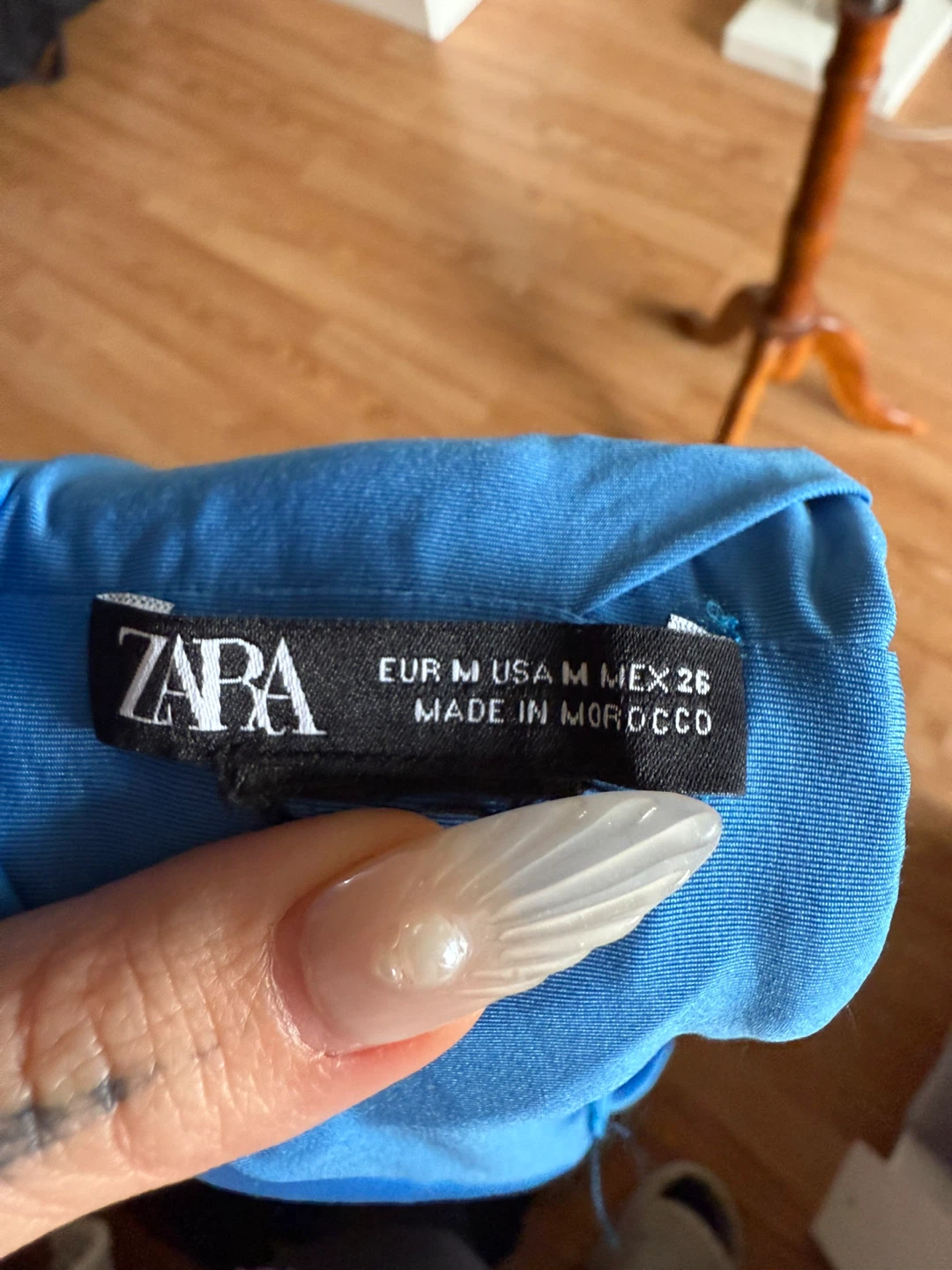 Zara Blue Swim Top - Size M - photo 4