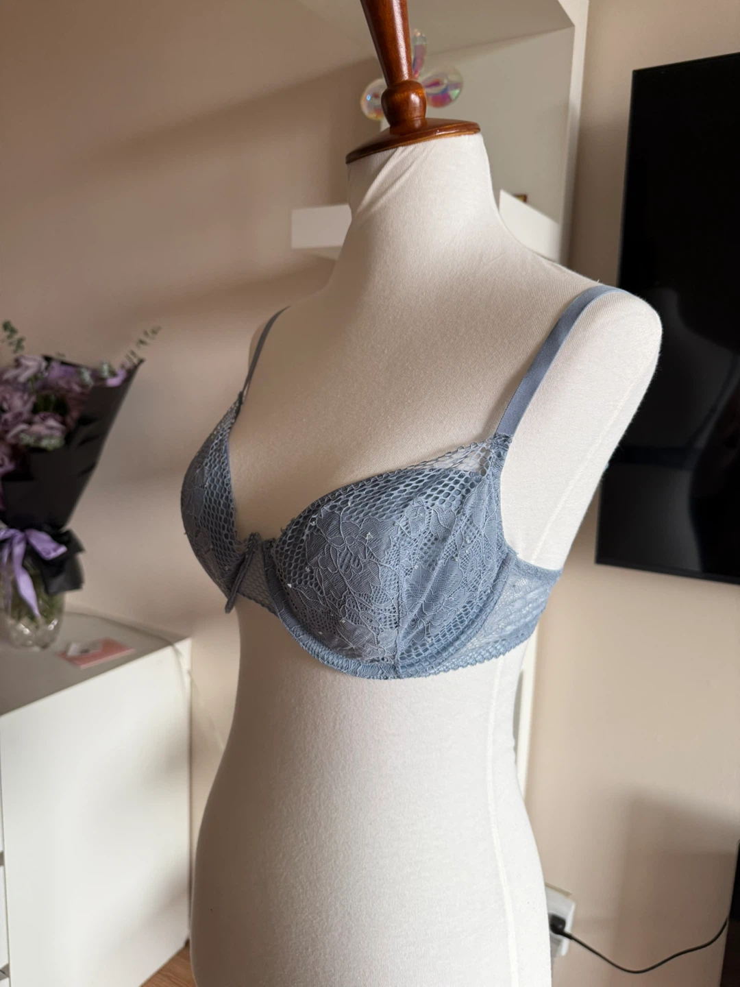 DKNY Bra - Size 36C - Light Blue - photo 2