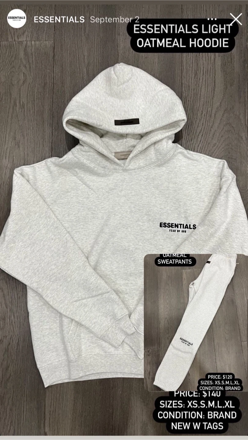 New ESSENTIALS Hoodie & Sweatpants Set - photo 3