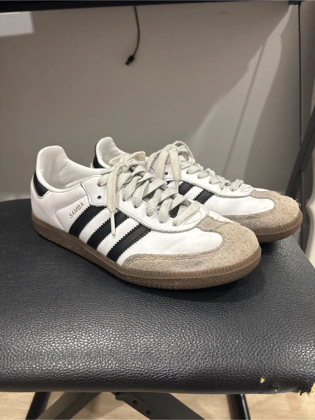 Adidas Samba White/Black, US 6.5