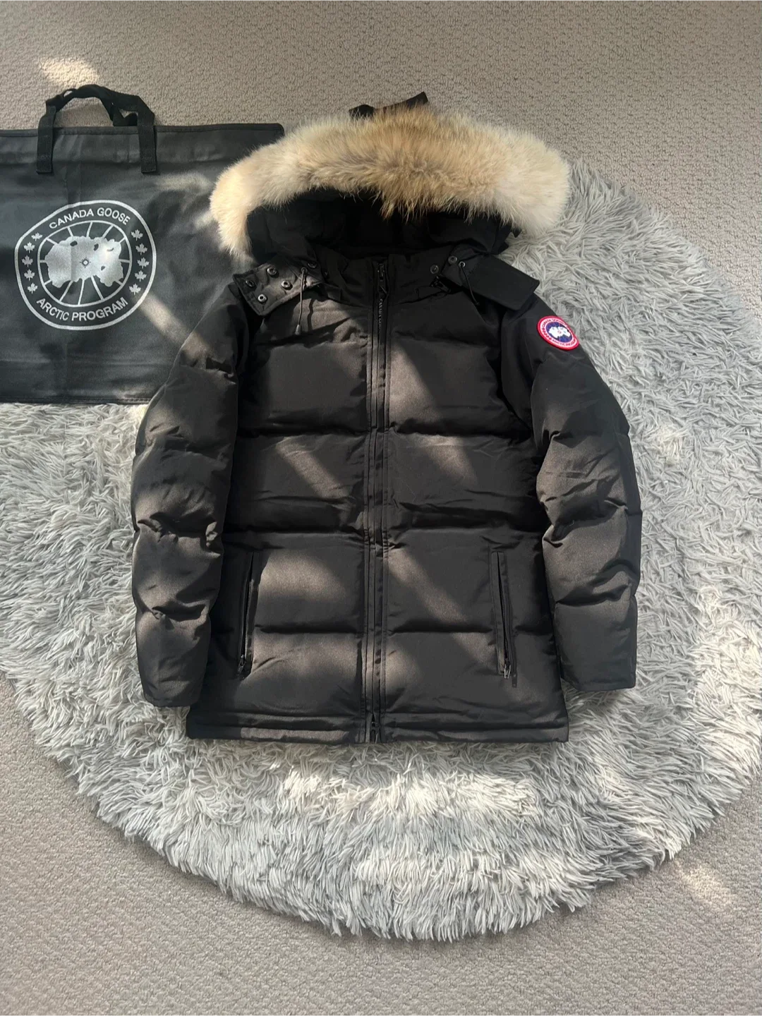 Black Canada Goose Chelsea Parka Jackets