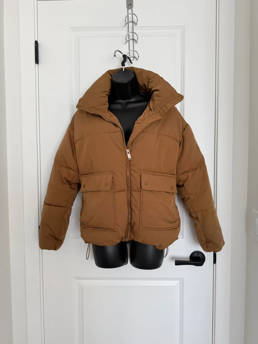 Brown Puffer Jacket fits S-M