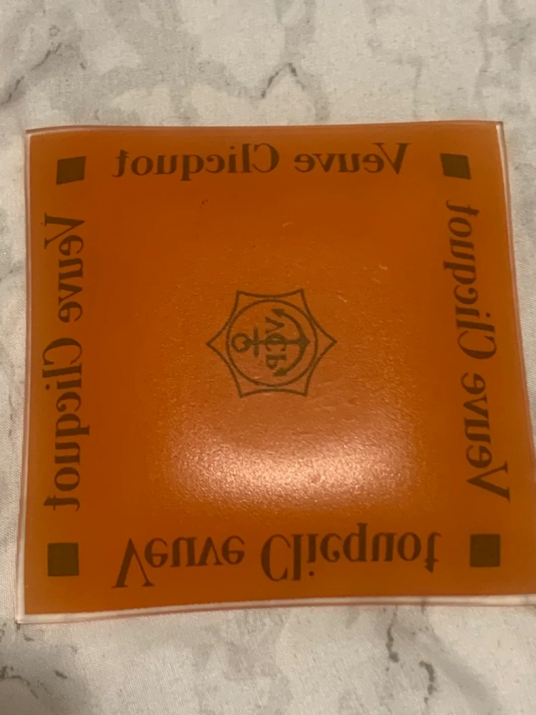 Veuve Clicquot Orange Glass Tray image indicator(2)